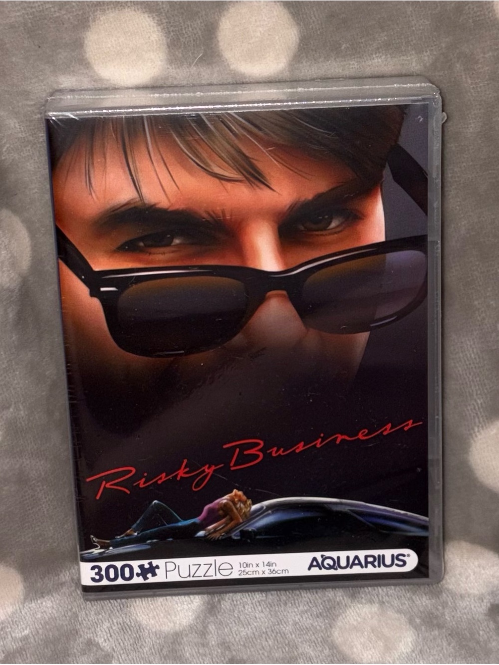 Aquarius "Risky Business" 300-Piece Puzzle - Box Looks Like VHS Case - NEW